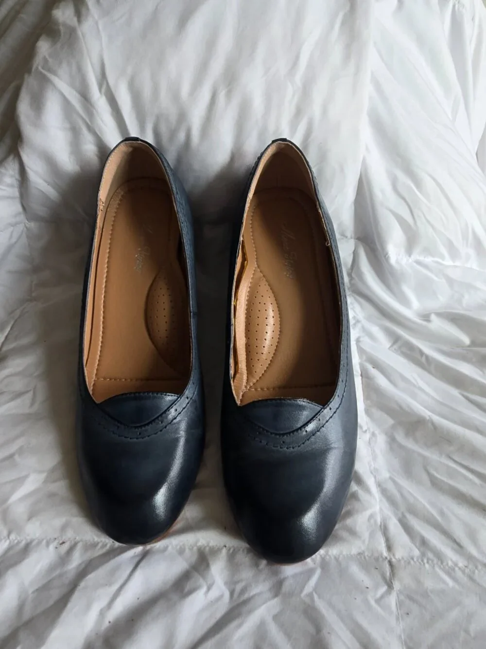 Mona Flying- blue wedge shoes